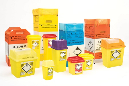 Wide range of solutions for disposal of sharps and clinical waste.  