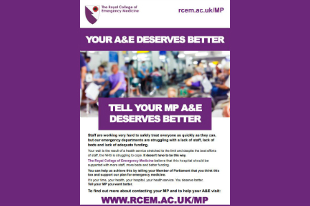 Royal College of Emergency Medicine urges patients to take action