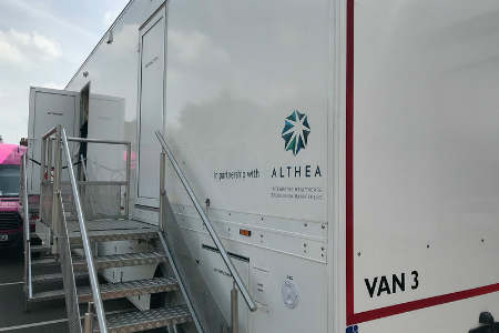 Breast screening trailer delivered in two months from order to clinical use