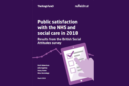  British public’s satisfaction with the NHS at lowest level in over a decade