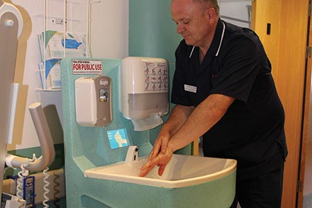 Tactical use of portable sinks during a pandemic