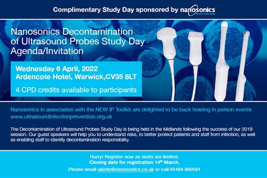 Nanosonics Decontamination of Ultrasound Probes  Study Day