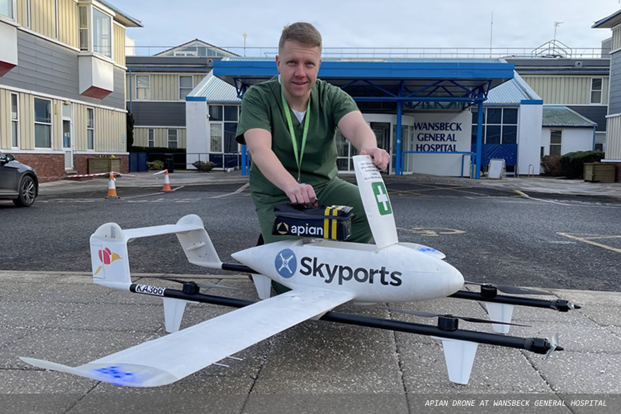Drones successfully fly blood packs in UK first