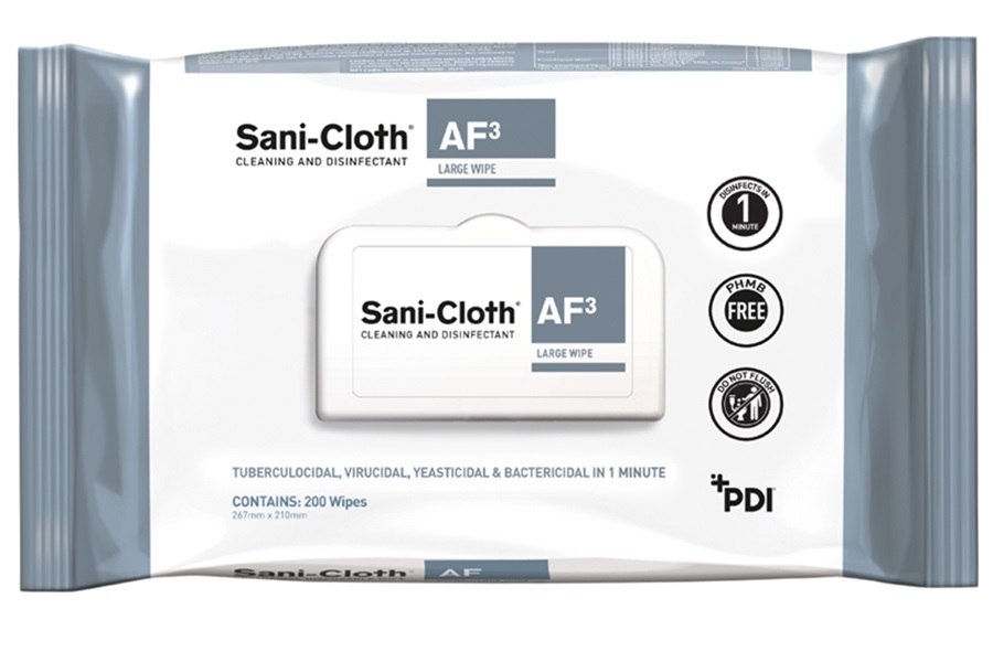 New alcohol-free wipe: 'grey is the new way'