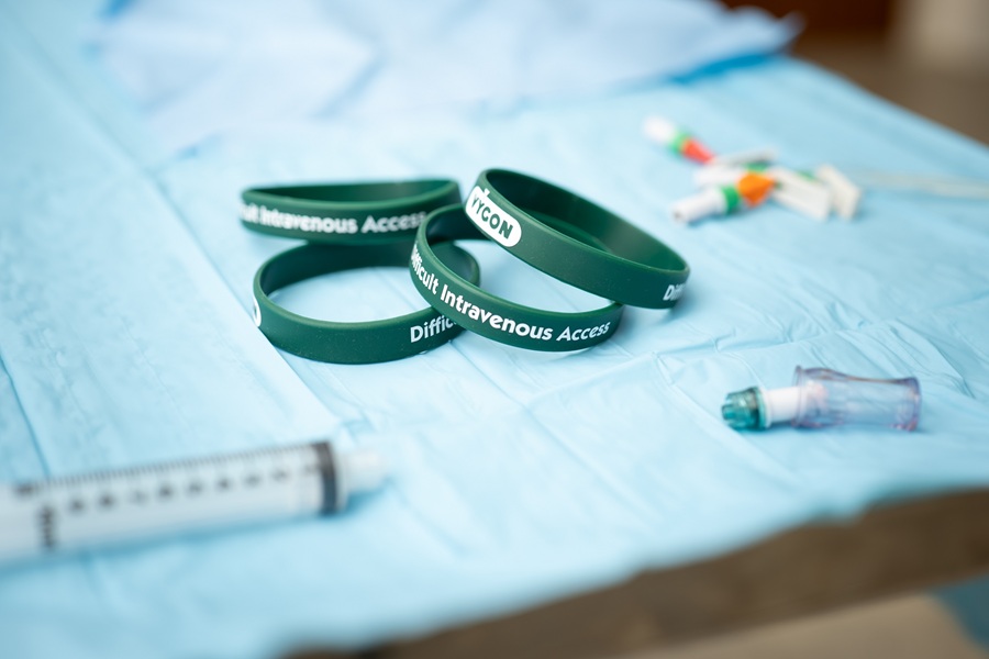 Gloucestershire Hospitals NHS Trust first in UK to adopt wristband for patients with difficult intravenous access